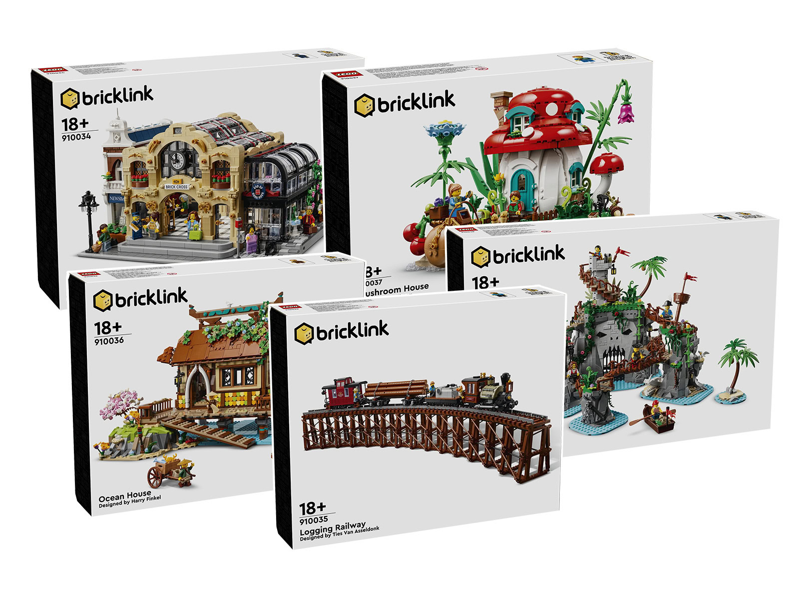 LEGO Bricklink Designer Program Series 2 Instructions For All Five